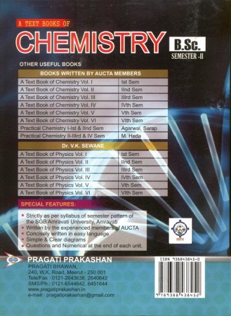 A TEXT BOOK OF CHEMISTRY (II Sem.) Amravati