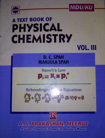 PHYSICAL CHEMISTRY Vol. III (MD UNIVERSITY)